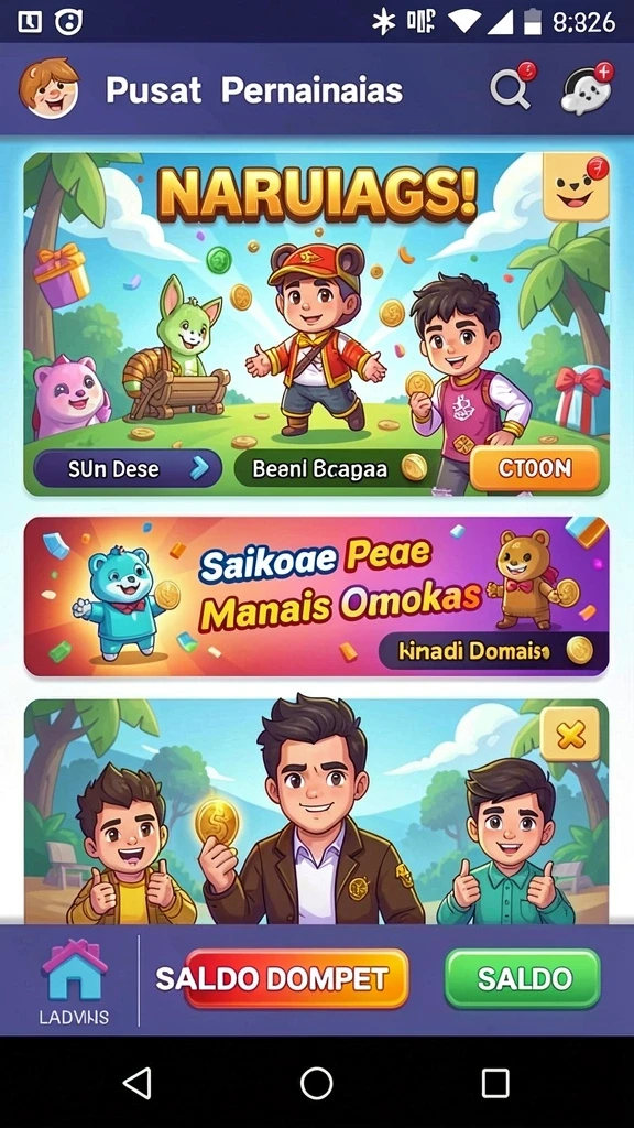 qqnusa - Tangkapan layar menunjukkan karakter utama dalam aksi.