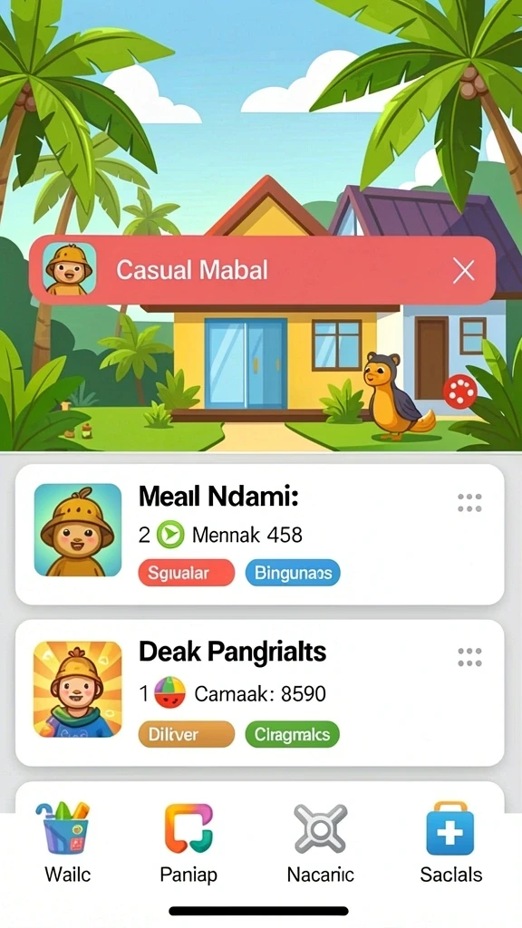 qqnusa - Antarmuka pengguna yang mudah dinavigasi.